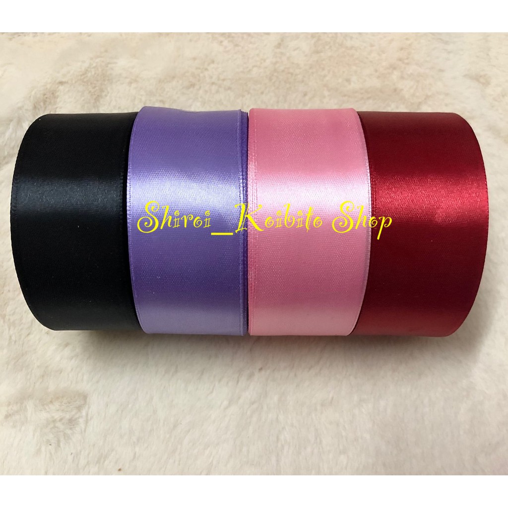 Ruy băng lụa nhiều màu 4cm, 1m