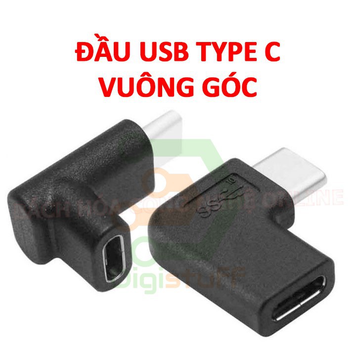 Đầu nối USB Type C vuông góc - chuyển sang cáp USB Type C vuông góc 95