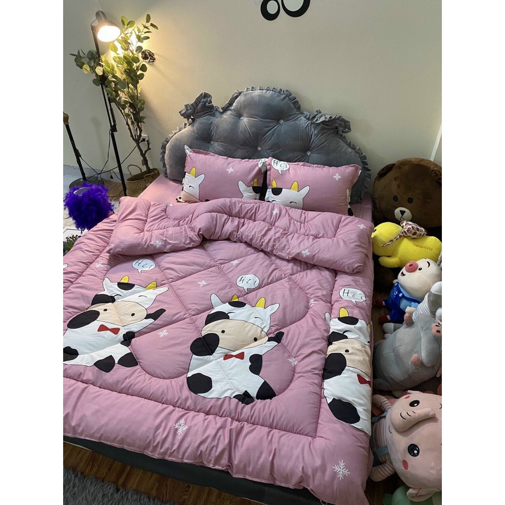 Ga Gối Cotton Poly Mẫu đẹp 2021 kích thước 1m6x2m-1m8x2m