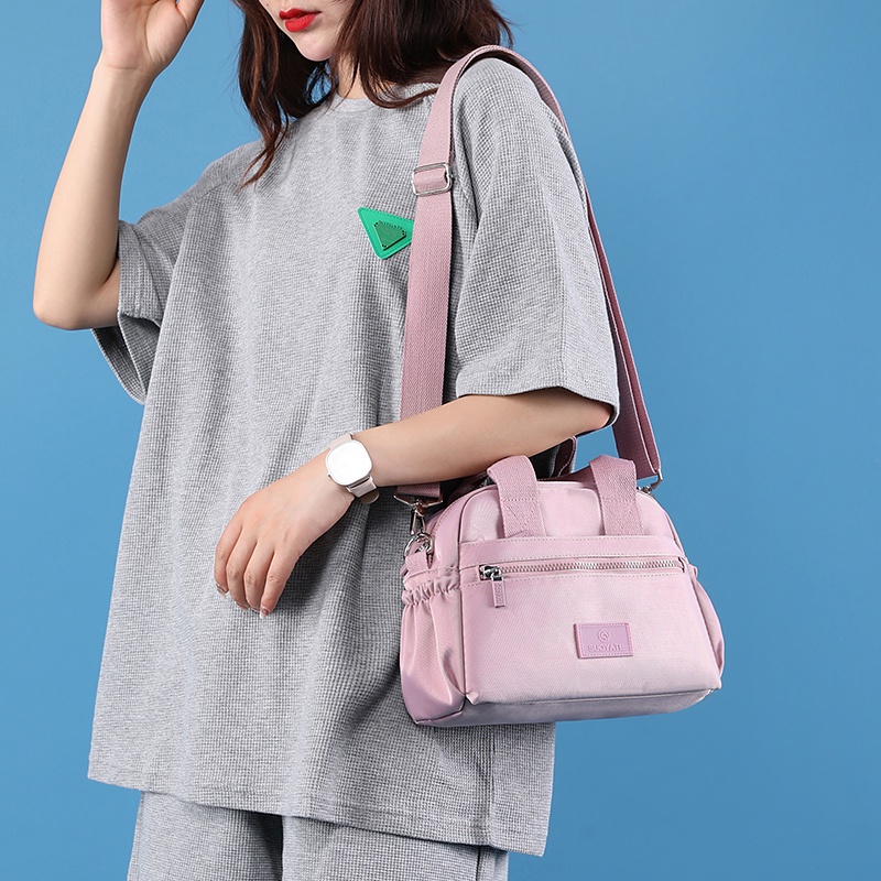 Túi Đeo Chéo Canvas Chống Nước Phong Cách Hàn Quốc Cho Nữ Beg Tangan Wanita Murah Cantik Beg Silang Perempuan