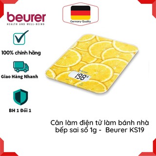 CÂN LÀM ĐIỆN TỬ LÀM BÁNH BEURER KS19 – Cân điện tử nhà bếp sai số 1g