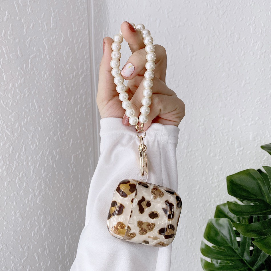 Vỏ Bảo Vệ Hộp Sạc Tai Nghe airpods Pro / airpods 2 3 / air pods Bằng Silicon Họa Tiết Da Báo Kiểu vintage