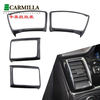 4 Miếng dán bằng sợi carbon tiện dụng để trang trí cho lỗ thông khí xe Ford Everest 2016-2020 2021 + Acc.