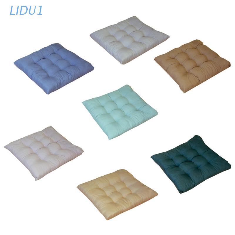 Đệm Lót Ghế Ngồi Thiền Định Tatami Hình Vuông Chống Trượt Màu Trơn Có Dây Buộc Kích Thước 40x40cm LIDU1