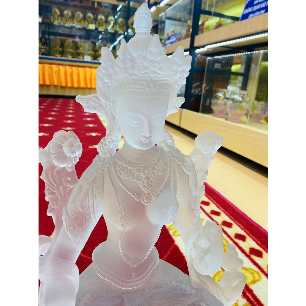 [PBMC]Tượng Tara trắng lưu ly 31cm