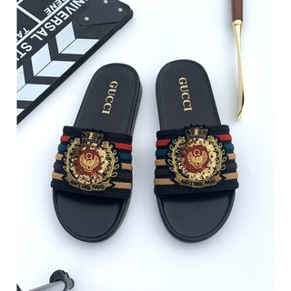 Dép Nam Thổ Cẩm Kim Sa Cánh Vàng Đế Hộp Xịn