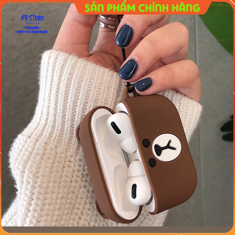 Case Vỏ Bọc Airpods Pro Hình Thú Đựng Hộp Sạc Tai Nghe Airpod Pro Chất Liệu Bằng Silicon- HBStore