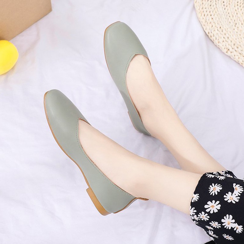 Giày Búp Bê Đế Bằng Thời Trang Xuân Hè 2021 Cho Nữ