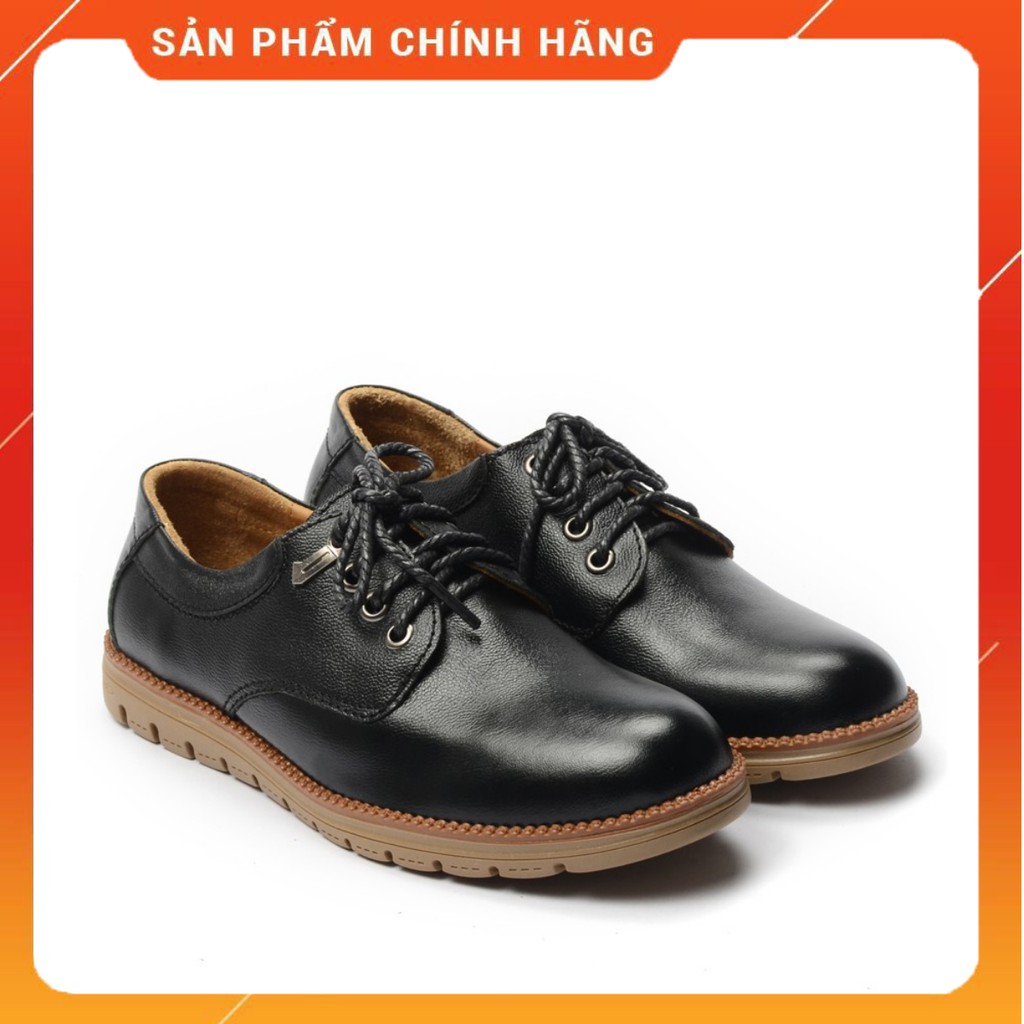 Freeship - Đổi trả 30 ngày - Giày lười nam da bò buộc dây phong cách - Giày BQ chính hãng