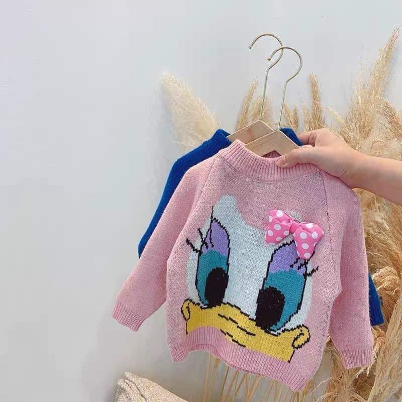 Áo len chui đầu bé gái Mickey hàng đẹp ko dặm loại xịn