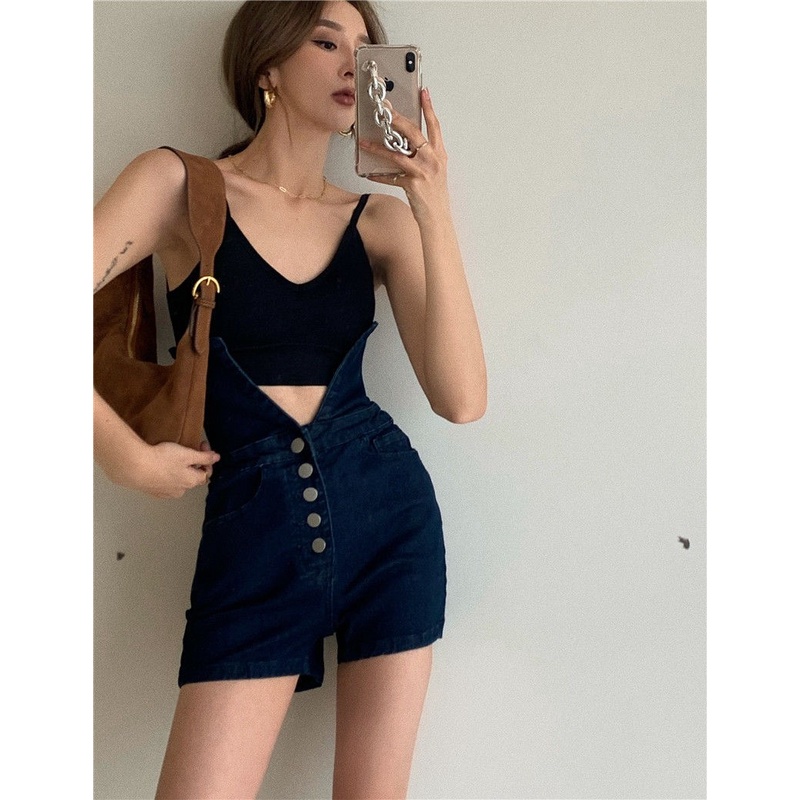 Quần Short Nữ Lưng Cao Dáng Chữ A Thời Trang Phong Cách Hàn Quốc