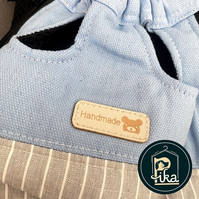 Địu vận chuyển thú cưng chó, mèo / đai đeo vải mịn, xịn hàng Quảng Châu nhiều size từ 2-12kg  - Pika Petshop