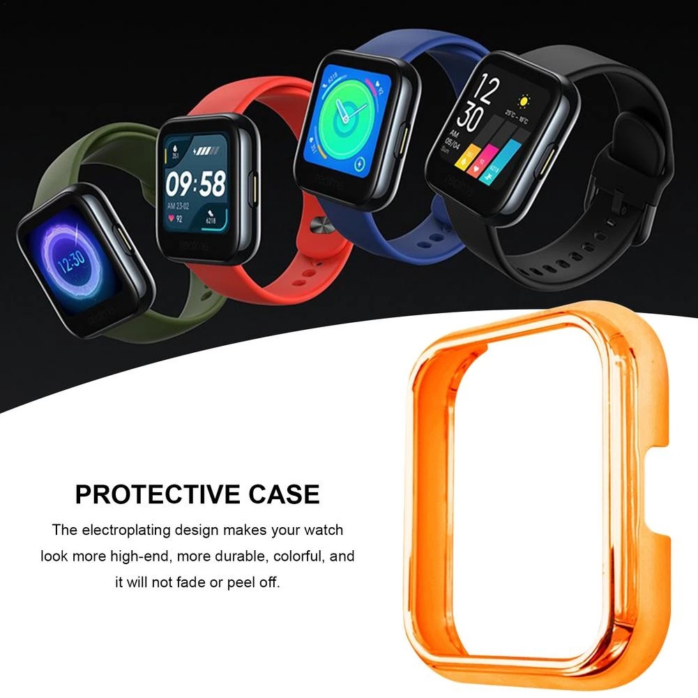 Realme watch 2 pro Strap 22mm Stainless Steel Wrist Strap+PC Protective Case Smart Watch Frame Bumper Protective Cover