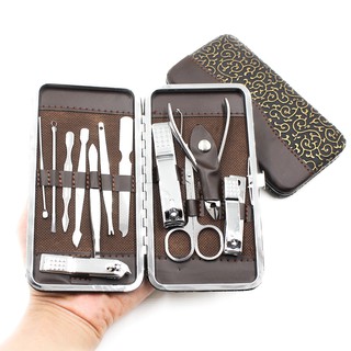 Bộ kiềm cắt móng,Bộ Cắt Móng Tay Cao Cấp Full Box 12 Món - MP044