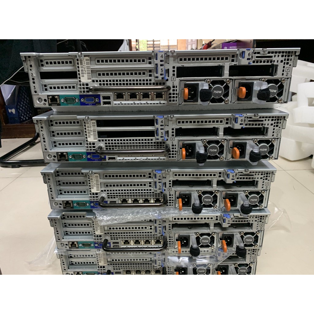 Server Dell R730XD (24 tray 2.5") None CPU, None Ram, None HDD, Raid H730 mini, 24 Tray, 4 Lan, 2 Power 750W, Rail V | BigBuy360 - bigbuy360.vn