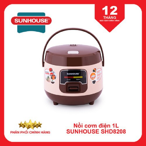 [Mã ELHADEV giảm 4% đơn 300K] Nồi cơm điện 1L SUNHOUSE SHD8208C