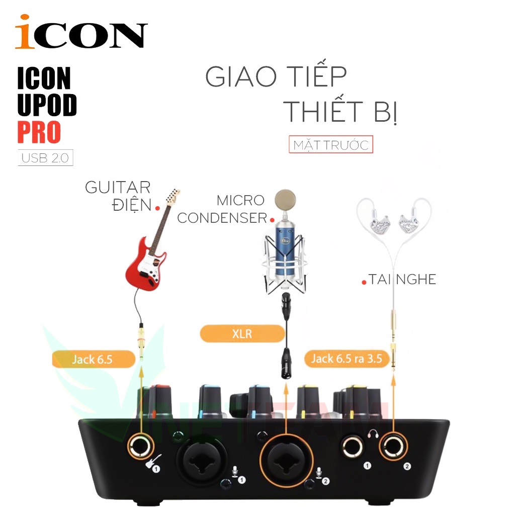 BỘ LỌC ÂM THANH SOUND CARD THU ÂM ICON UPON PRO -DC3106