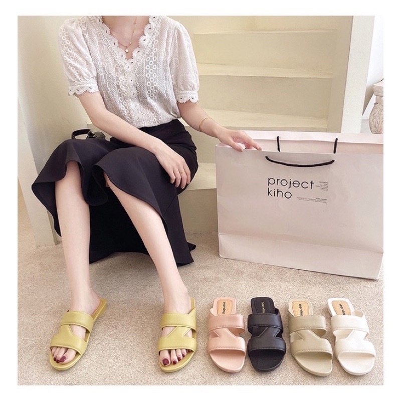 Dép cao su dẻo mềm thơm sandal Soervimy quai Z chính hãng