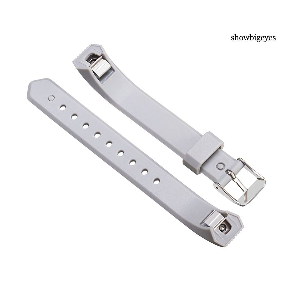 Dây Đeo Thay Thế Chất Liệu Silicon Màu Trơn Cho Fitbit Alta / Alta Hr