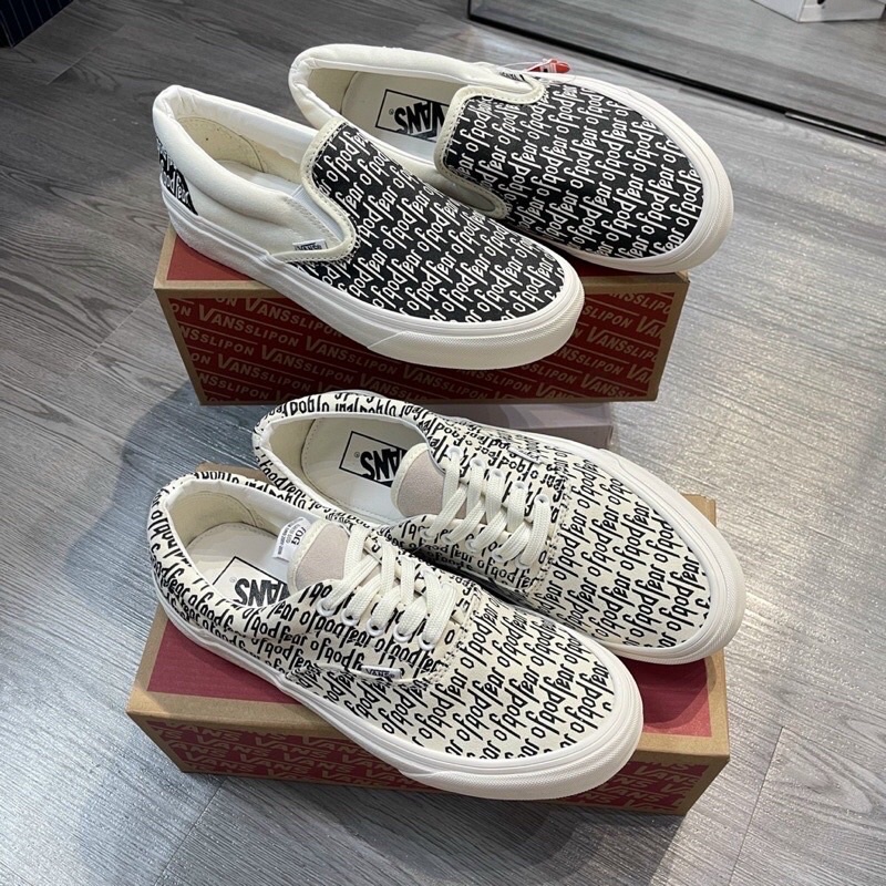 GIÀY VAN.S FEAR OF GOD SLIPON BASIC LAI AU