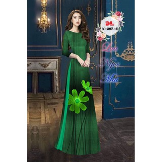 vải áo dài in hoa
