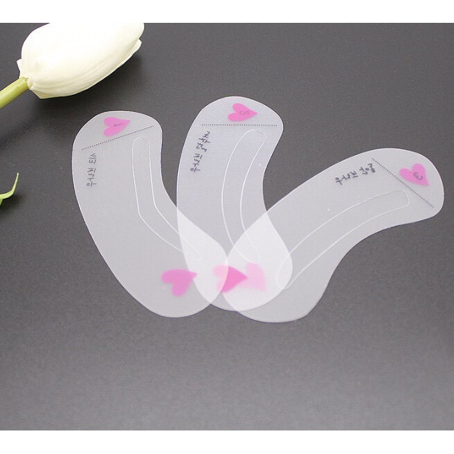 set 3 khuôn kẻ mày tiện lợi