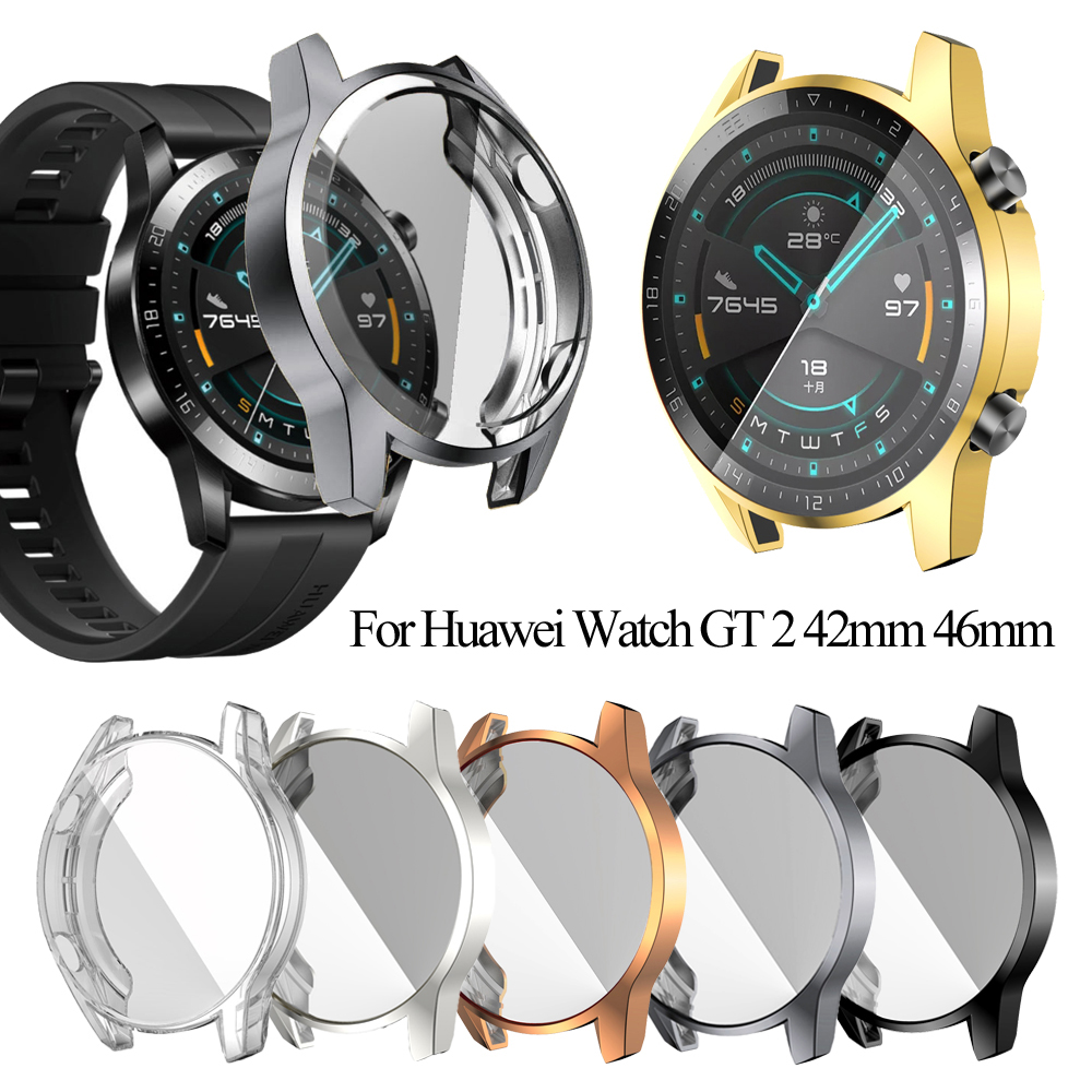 Ốp Tpu Mềm Bảo Vệ Màn Hình Cho Đồng Hồ Đeo Tay Nhiều Màu Sắc for Huawei Watch GT 2 46mm 42mm