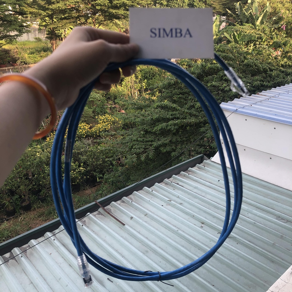 1 sợi Cáp mạng Cat6/ Dây nhảy mạng CAT6, dài 3met, màu blue, 2 đầu đúc, Commscope AMP  chính hãng, PN: NPC06UVDB-BL010F