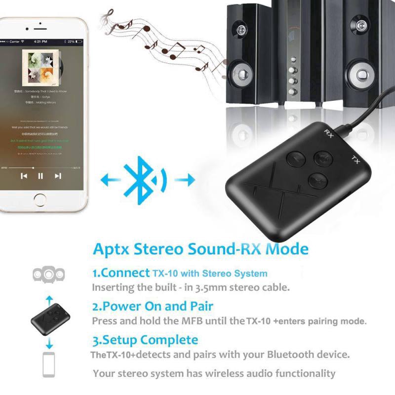 Bộ thu phát Bluetooth 2 trong 1 tiện dụng
