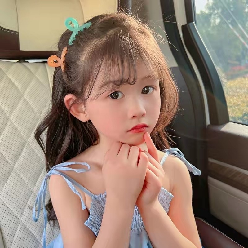 Kẹp Tóc Hình Cá Mập Màu Kẹo Ngọt Phong Cách Hàn Quốc Dễ Thương Cho Bé Gái