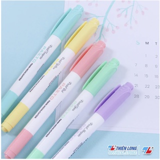 Bút dạ quang màu Pastel Thiên Long Pazto HL-016 - Bút dạ quang rửa được - Không để lại vết khi Photocopy