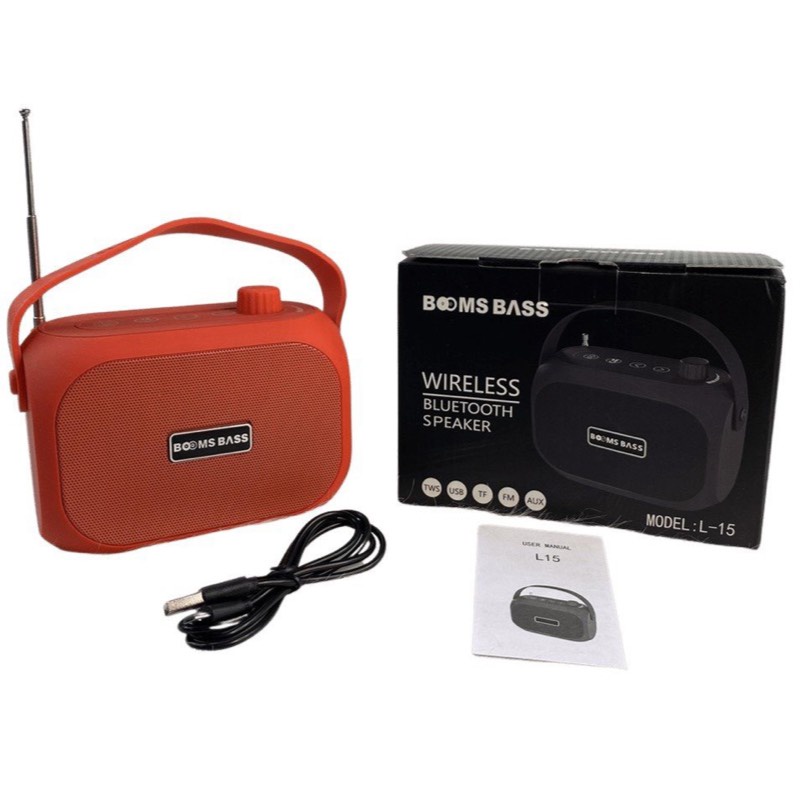 Loa bluetooth mini BOOMBASS L15, không dây,nghe nhạc,công nghệ blutooth 5.0 KARPINO