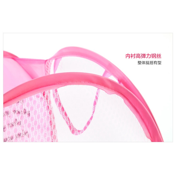 Giỏ Lưới Đựng Quần Áo, Đồ Dùng, Đồ Chơi Gấp Gọn Ngộ Nghĩnh