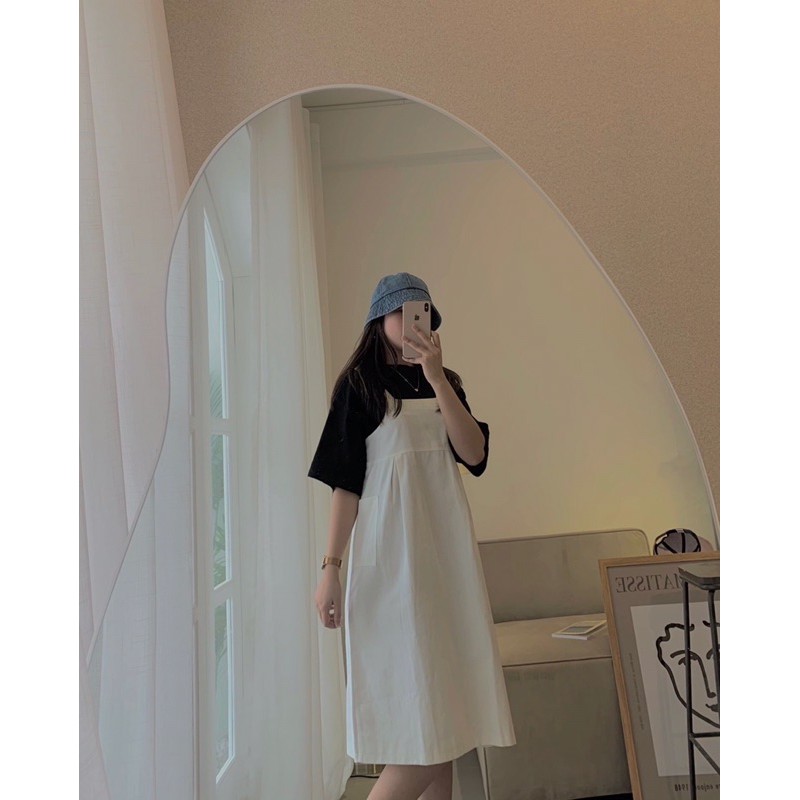 Váy Yếm Dáng Dài Phong Cách Hàn Quốc Siêu Xinh Y058-Violet | BigBuy360 - bigbuy360.vn