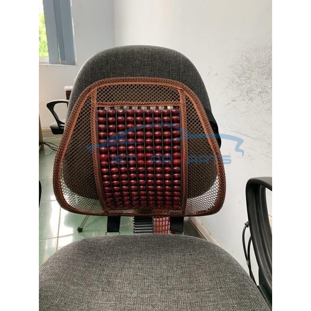 Tựa Lưng Hạt Gỗ Chính Hãng Cho Ghê Ô tô Và Ghế Văn Phòng - Nâng Đỡ Tránh Vẹo Cột Sống