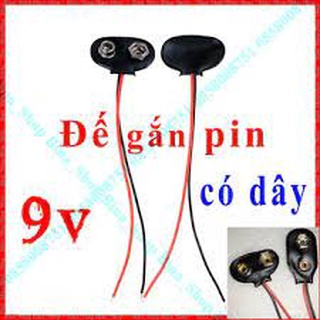 Nắp chụp pin 9V (Dây đế pin, nắp pin, dây nối pin 9V)
