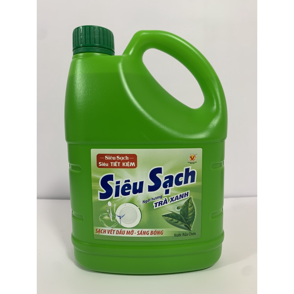 Nước Rửa Chén Lix Siêu Sạch Hương Trà Xanh 1.4Kg N8106 thơm dịu sạch bóng vết dầu mỡ