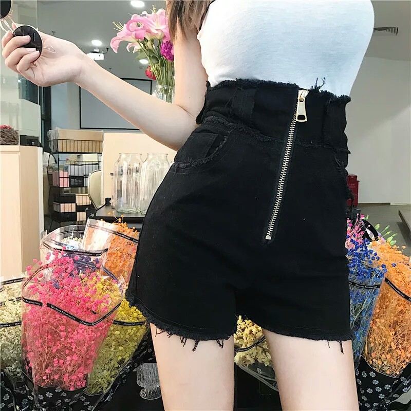 [ORDER] QUẦN SHORT CẠP CAO PHỐI DÂY KÉO MÃ 1223