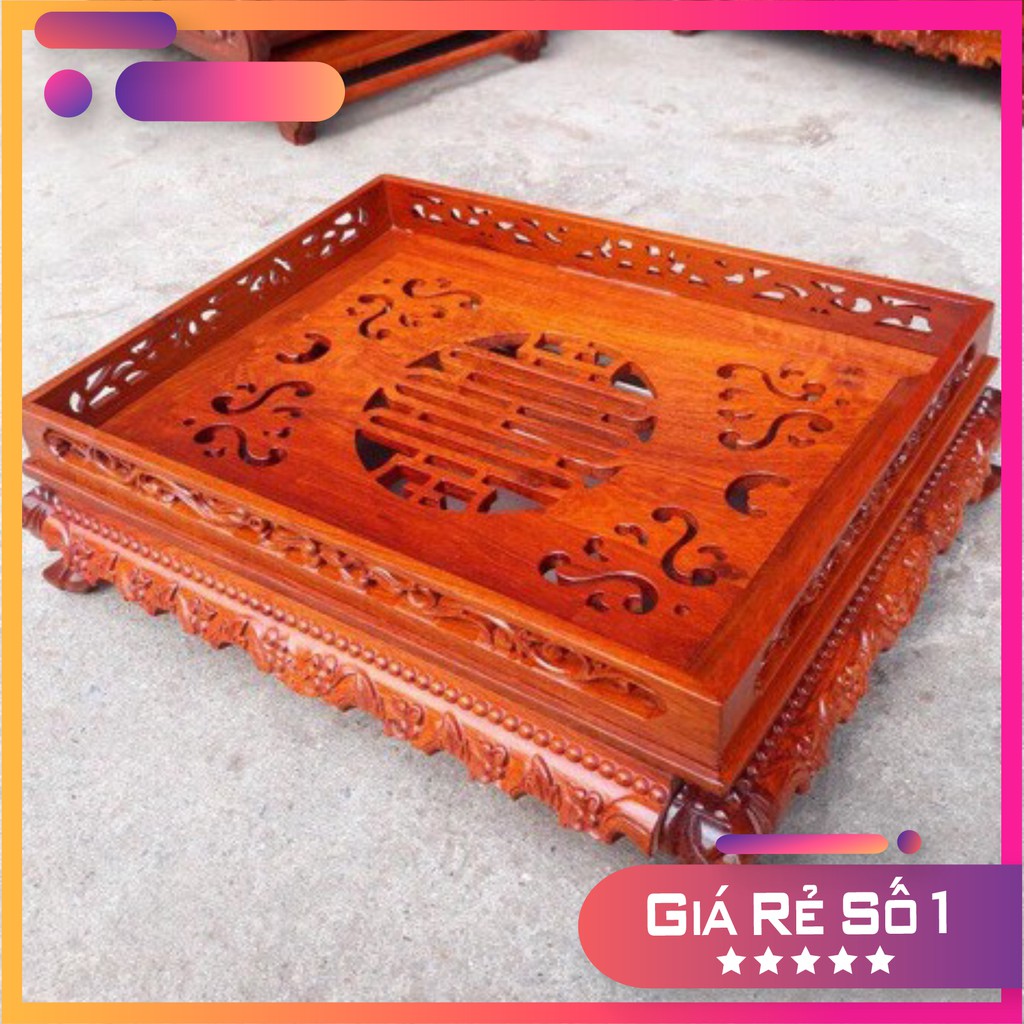 Khay Trà Chân Qùy Bằng Gỗ Hương-cao cấp sang trọng