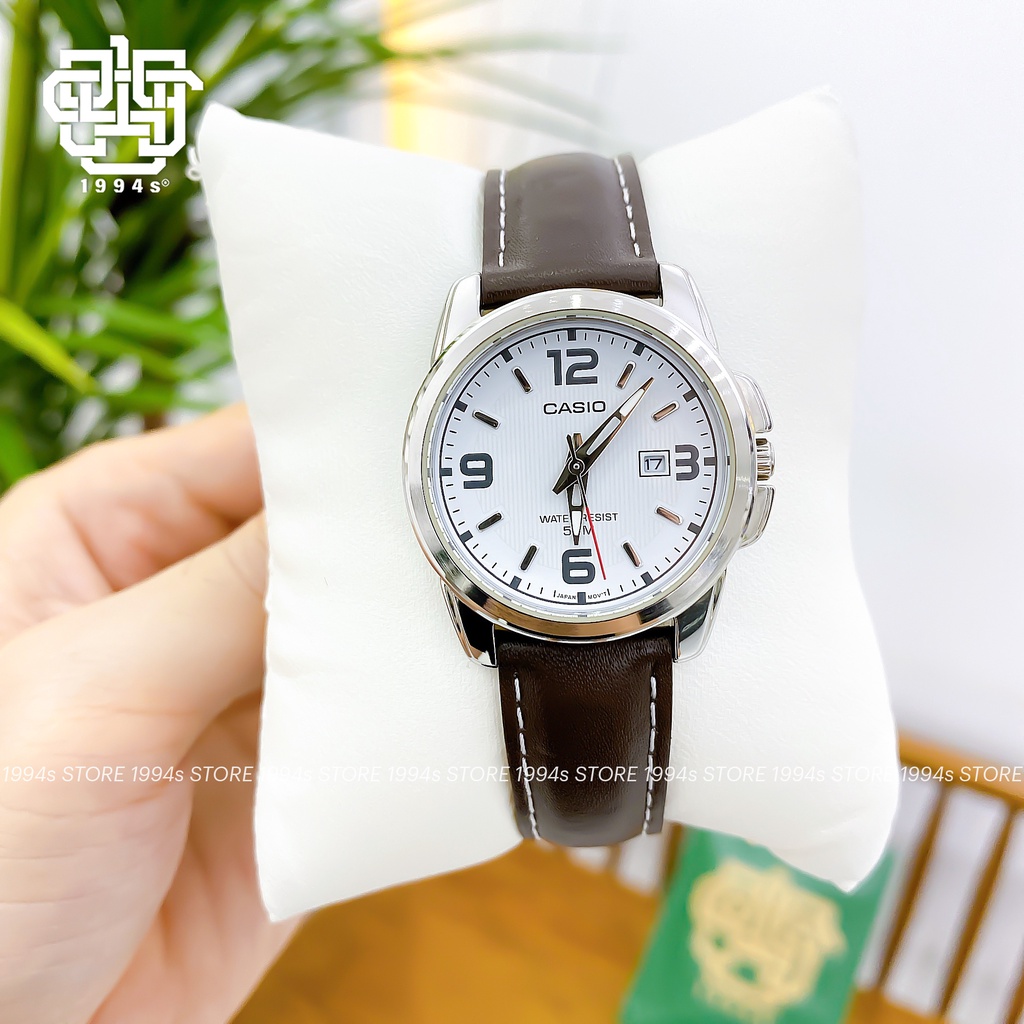 Đồng hồ nữ Casio LTP-1314L-7A dây da, chống nước, hàng chính hãng
