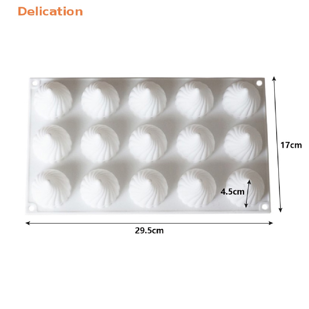 Khuôn Silicone 15 Ô Dùng Làm Bánh Mousse Pudding