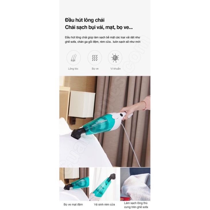 600W | 2023 | Máy hút bụi cầm tay Deerma Vacuum Cleaner DX118C 2 trong 1  - Deerma Vacuum Cleaner DX115C