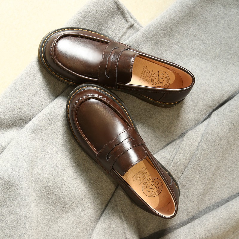 Giày loafer lười Harajuku phong cách Nhật