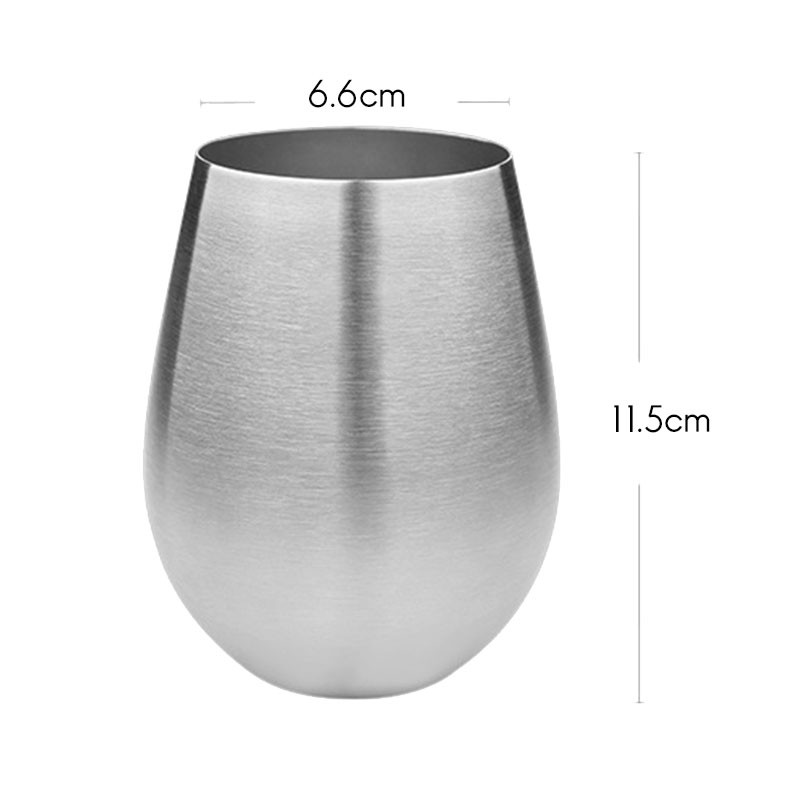 Stainless Steel Beer Mug Single Layer Cold Drink Juice Cup Household Water Cup Tea Cup,500Ml,1 Pcs