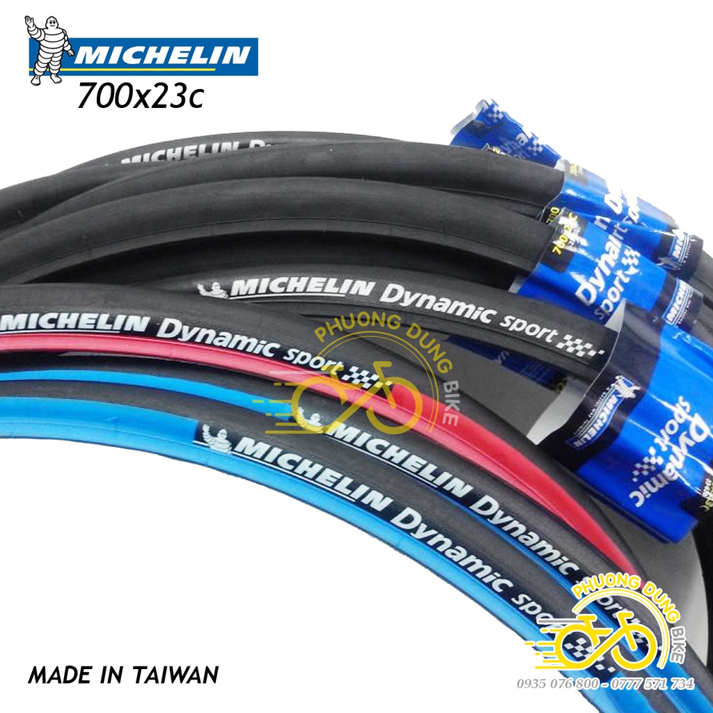 Cặp Lốp (vỏ) trọc xe đạp MICHELIN DYNAMIC SPORT 700x23C / 700x25C / 700x28C - 2 Chiếc