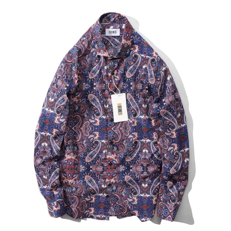 Áo sơ mi nam dài tay hoạt tiết chất liệu vải cotton cao cấp DICYDE HT.UD.04