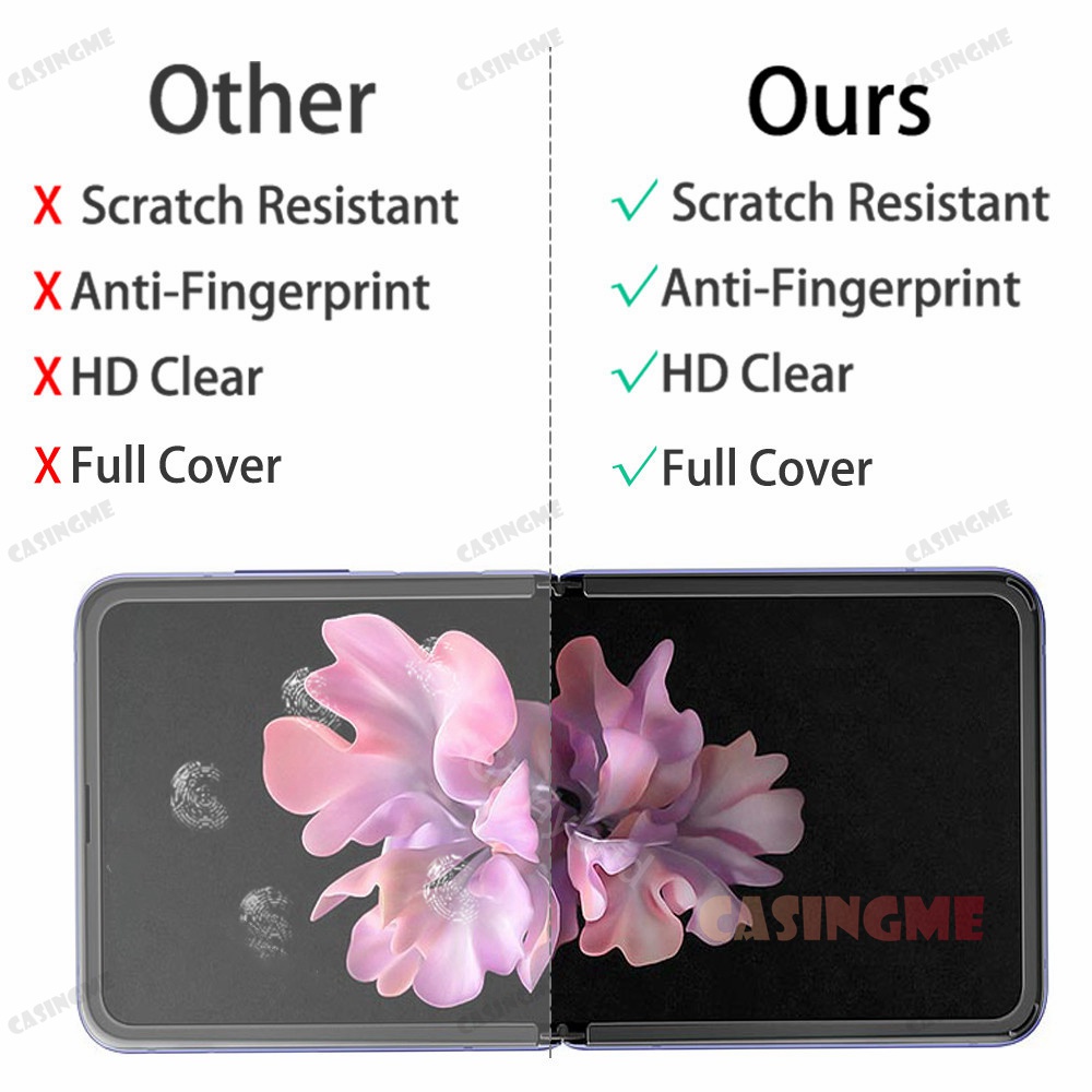 Set 4 miếng dán Hydrogel bảo vệ màn hình cho Samsung Galaxy Z Flip 5 4 3 ZFlip3 ZFlip 3 Flip3