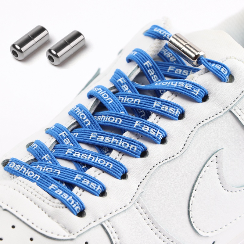 1 Cặp Dây Giày Co Giãn In Chữ Cái Không Cần Buộc Dây Giày Cho Nam Và Nữ