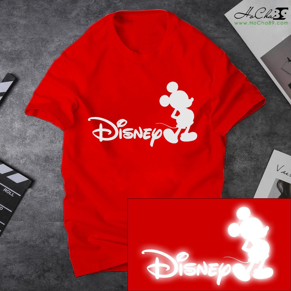 Áo thun DISNEY MICKEY Cao Cấp - Màu ĐỎ | Vải Cotton 4c Siêu Mềm Mịn