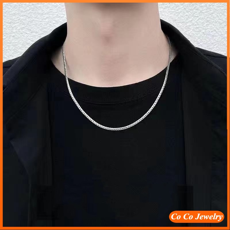 JOJO COCO Vòng cổ Sợi Xích Phong Cách Hip Hop Đơn Giản Thời Trang Cho Cặp Đôi